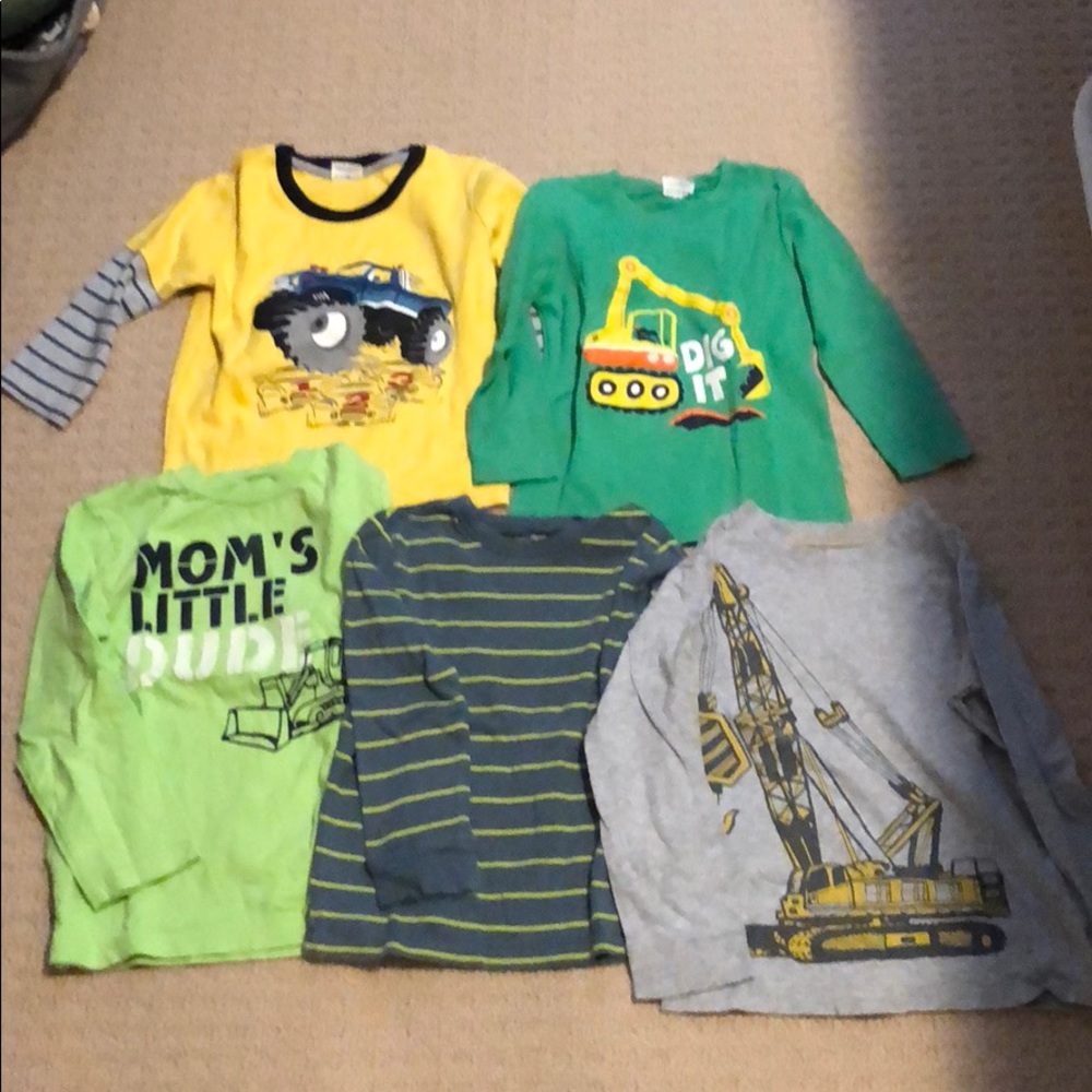 Boys 5T long sleeve shirts.
